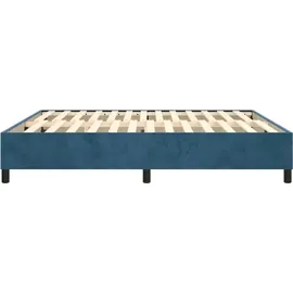 vidaXL Boxspringbettgestell 200 x 200 cm Dunkelblau