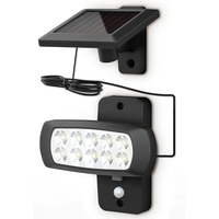 B.K.Licht Solar LED Außen-Wandleuchte, schwarz, inkl. LED Platine, 15