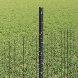 vidaXL Zaun 0,5 x 10 m Grau/Verzinkt