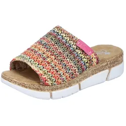 Pantolette, Keilabsatz, Sommerschuh, Schlappen im Sommerlook, Gr. 36, multi, , 92762005-36
