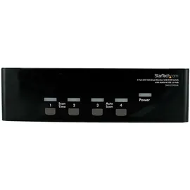 Startech StarTech.com SV431DDVDUA Tastatur/Video/Maus (KVM)-Switch Schwarz