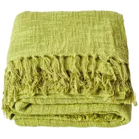 Homescapes Überwurf Nirvana, 100% Baumwolle, grün, 150 x 200