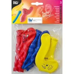 Papstar 36 Luftballons farbig sortiert verschiedene Formen