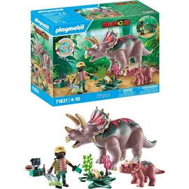 Playmobil Dinos Triceratops mit Jungtier 71821