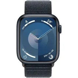 Apple Watch Series 9 GPS 45 mm Aluminiumgehäuse mitternacht, Sport Loop mitternacht One Size