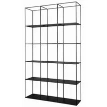 Casa Padrino Regalschrank 120 x 200 x 40 cm Schwarz