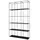 Casa Padrino Regalschrank 120 x 200 x 40 cm Schwarz