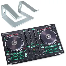 Roland Audio Roland DJ-Controller DJ-202 mit Laptopständer SV, DJ Controller