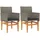 vidaXL Gartenstuhl 54 x 62 x 27 cm grau 2 St.