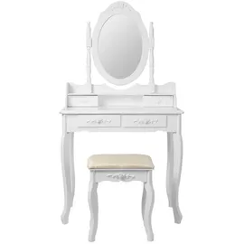 ML-Design Schminktisch Weiß, Holzwerkstoff, 40x140x75 cm, Schlafzimmer, Schminktische