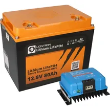 LIONTRON LiFePO4 Akku 12,8V 80Ah 1,024 kWh Victron Orion-Tr Smart 12/12-30A Ladebooster