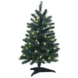 Xenotec PE-BM85 Künstlicher Weihnachtsbaum mit Beleuchtung Tanne Warmweiß LED Grün EEK: G (A - G)