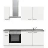 Nobilia Küchenzeile elements I 210 cm weiß