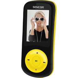 Sencor SFP 5870 BYL MP3/MP4 player Black, Yellow (8 GB), MP3 Player + Portable Audiogeräte, Gelb, Schwarz