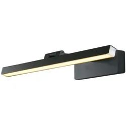 Licht-Erlebnisse Wandbilderleuchte VANESSA Schwarz Baustahl Aluminium 1x LED 8W | LE95686