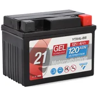 CARTEC Gel Motorradbatterie YTX4L-BS 4Ah 70A