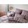 ELEGANTE Scrabble Kariert Lila 135 x 200 cm + 80 x 80 cm