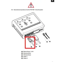 Karibu Ersatz Stecker ohne Kabel für Plug&Play Saunaleuchte 086.50.010.52