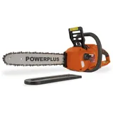 Powerplus Dual Power Akku Kettensäge 40V POWDPG7576 - ohne Akku & Ladegerät, 40V Motorsäge mit 350 mm Schwert mit Kettenschmierung, einfache & anspruchsvolle Garten- & Holzarbeit