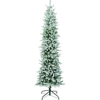 Kaemingk Everlands künstlicher Weihnachtsbaum Slim 210 cm grün weiß