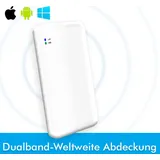 CS Dual-Band 4G Global LTE WLAN Router - Mobiler WLAN Router - Weltweite Verbindung - Wireless Wifi - Funktioniert mit Sim-Karte - 4G Router - Weiß