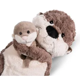 NICI 49169 - Forest Friends, Kuschelkissen Otter Oda Odalina 40x20cm, GREEN