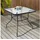 avestar Gartentisch 80 x 80 x 75 cm Schwarz