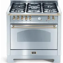 Lofra DOLCEVITA 90 RLVG96MFT/Ci Elektroherd mit Gas-Kochfeld messing finish