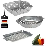 bremermann Grillkorb onesize Edelstahl Silber/Weiß