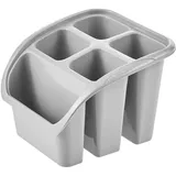 KEEEPER Besteckabtropfer 5 Fächer 16 x 16 x 12 cm grau