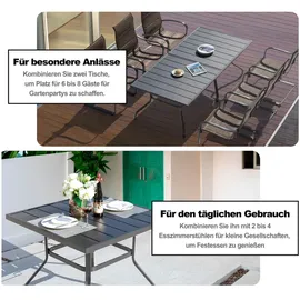 avestar Esstisch 94 x 94 x 73 cm Schwarz