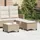 vidaXL Gartenhocker mit Kissen 55 x 55 x 36 cm beige 2 St.