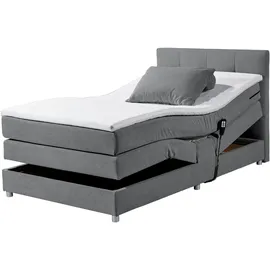 ed exciting design Boxspringbett Toulouse B« inkl. Motor, grau