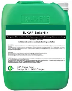 ILKA Solarfix Solar und Photovoltaik Reiniger, Solar- und Photovoltaikanlagenreiniger mit Ablaufeffekt gegen Nachverschmutzung, 10 Liter - Kanister