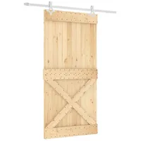 vidaXL Natürlich und Weiß rechts 100 x 210 cm Braun