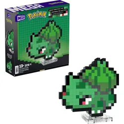 MEGA Pokémon Bisasam Bauspielzeug-Set (374-teilig) Retro-Set für Sammler