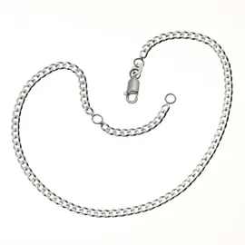 ZEEme Silber Fußkette 925 Silber 23-26cm lang