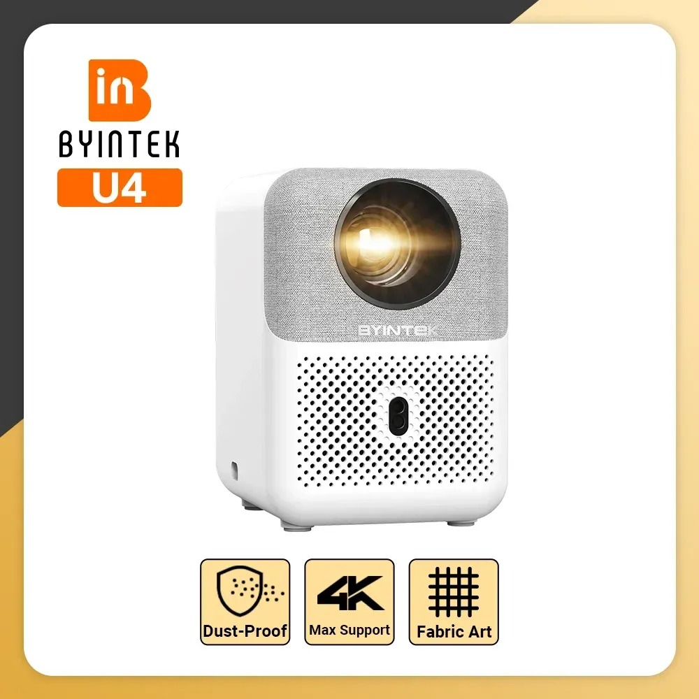BYINTEK LOVE U4 Projektor 4K Smart 1080P Mini Heimkino Video Android WIFI für Smartphone Kino