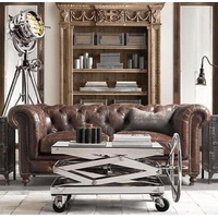 JVmoebel Chesterfield-Sofa, Chesterfield design luxus Sofa Polster couch garnitur braun