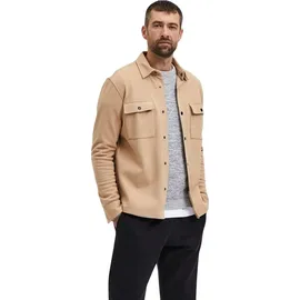 Selected SLHJACKIE Sweatjacke Herren Beige L