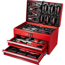 Brüder Mannesmann Werkzeuge Werkzeugset 157-tlg. rot 40 cm x 27,5 cm x 26,5 cm