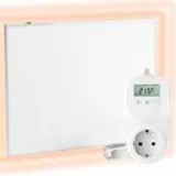 Viesta Infrarot Wandheizung mit Thermostat [fernbedienung - wifi steuerung] – Infrarotheizung Wandmontage Heizkörper – Carbon Crystal Infrar...