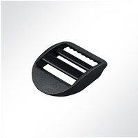 LYSEL® Doppelschieber Stopper Gleiter Regulator Gurtstecker (10-tlg) schwarz 2.5 cm
