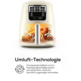 KARACA Air Cook XL 2 in 1 Airfryer Starlight beige