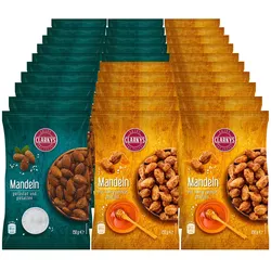 Clarkys Mandeln 150 g verschiedene Sorten, 30er Pack