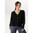 aniston plus Strickjacke mit edlen Knöpfen Schwarz 48