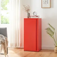 [en.casa] Metallschrank Burlöv Stahl Rot