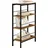 Woltu Standregal 50 x 78 x 20 cm Schwarz