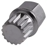 Supa-Tools Felgenschloss ABC6 T40004, 17 Kant 17 Zahn Steck Nuss für VW Seat