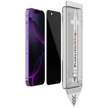 PROTECTORKING 1x Blickschutz 9H Panzerglas für iPhone 13 3D KLAR PRIVACY ANTI-SPY Staubfreie Installation echtes Tempered Panzerhartglas Schutzglas Displayschutz